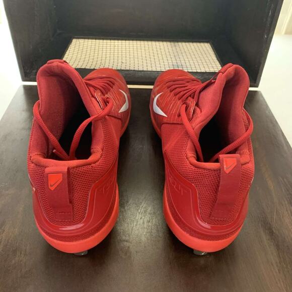Nike Zoom Air Comfort Mike Trout 7 Metal Baseball Cleats - Red / White-Sz 15 NEW - Picture 5 of 6